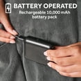 thumbnail image 5 of Sunbeam On-the-Go Cordless Heated Throw Blanket Microplush Gray 4 Heat Settings 50" x 60", 5 of 12