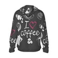 thumbnail image 3 of Sigee I Love Coffee Print UPF50+ Men's Sun Protection Hoodie Shirt SPF UV Shirt Long Sleeve Fishing Outdoor Lightweight, S-3XL, 3 of 9