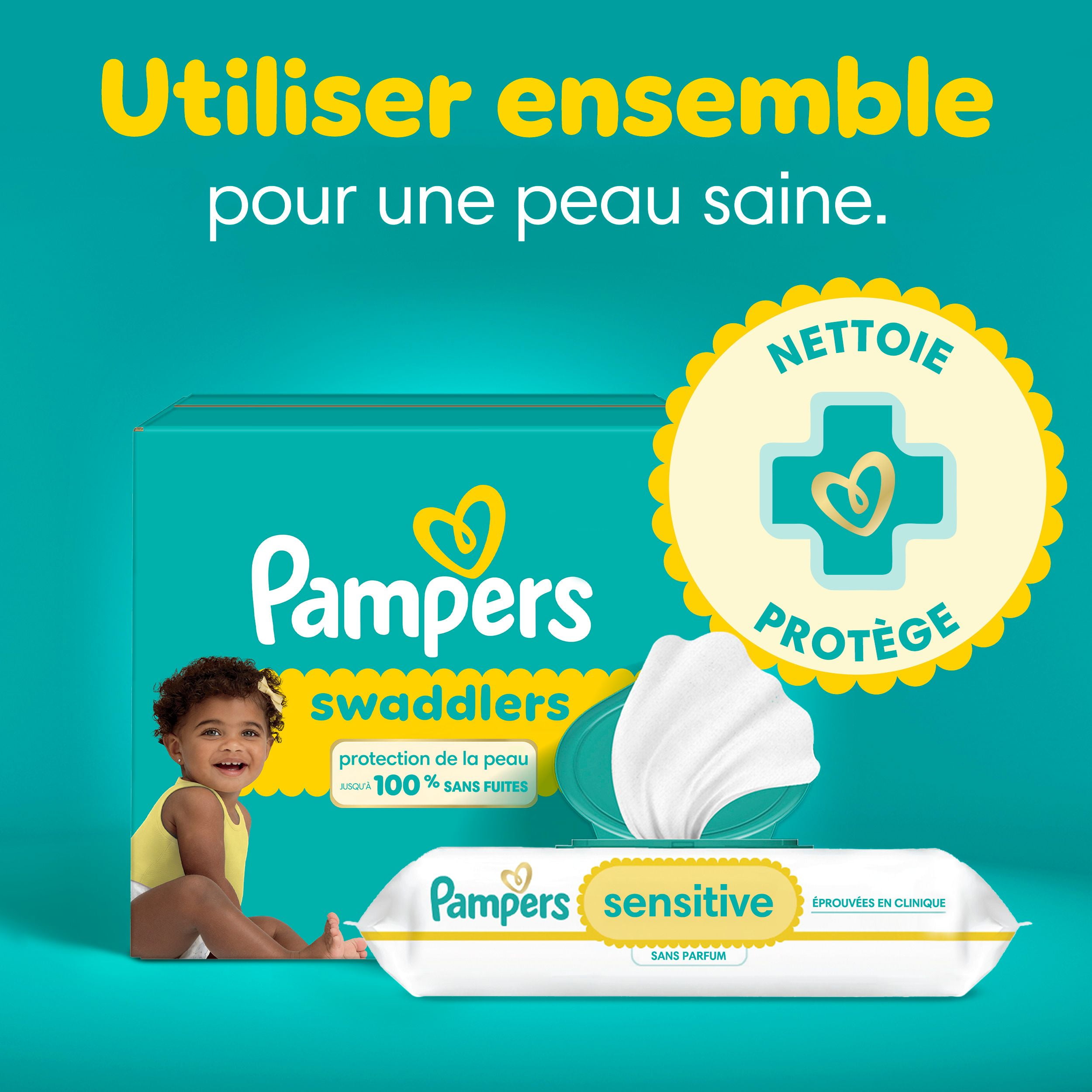 Pampers Swaddlers Diapers, Size S8 (30+ lbs), Absorbent, Keeps Baby Dry and Comfortable, Skin Safe Disposable Baby Diaper, 58 Count