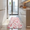 thumbnail image 4 of Red Christmas Snowman Pattern Kitchen Rug Mat,Kitchen Runner Rugs Non Skid Washable,Decorative Kitchen Floor Mats for Kitchen,Sink,Laundry,17"x47.2", 4 of 7