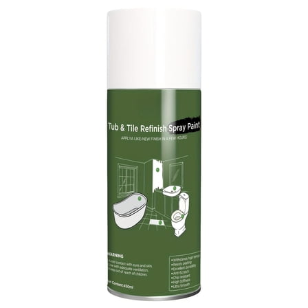 Tub and Tile White Aerosol,Tub and Tile Spray Paint, 15.22-Ounce, White