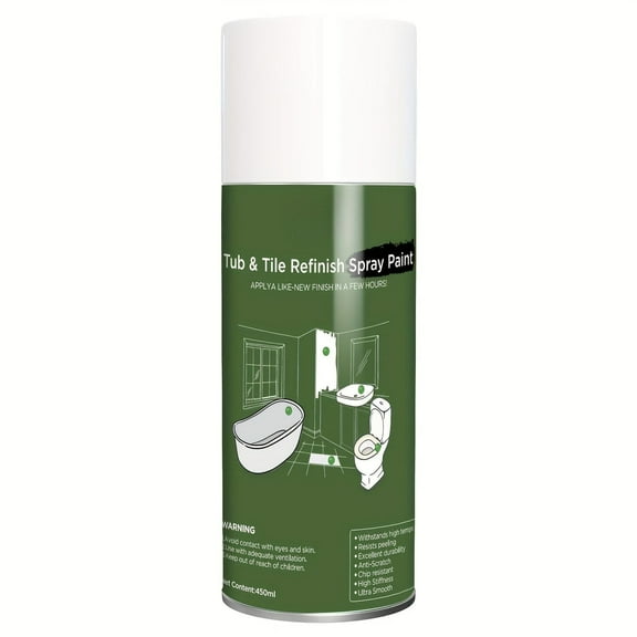 Tub and Tile White Aerosol,Tub and Tile Spray Paint, 15.22-Ounce, White