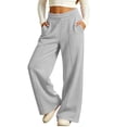thumbnail image 6 of KyCheLot Fleece Sweatpants for Boys Girls Elastic Waist Thicken Sweatpants with Pocket Winter Warm Schoolwear, 6 of 8