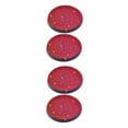 thumbnail image 1 of yingyy Pack of 2 PVC Plastic Automobile Cup Holder Mat Portable Waterproof Washable Anti-slip Rhinestone Pad Accessories Red 2Set, 1 of 6