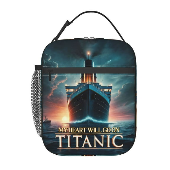 Titanic Lunch Bag Portable Lnsulation Lunch Box Multifunctional Reusable Tote Bag for Office Work Picnic Unisex