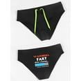 thumbnail image 4 of Trendy Men's Gradient Print Briefs - Comfort Quick Dry Beach Swimwear, 4 of 5