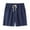 Navy, variant on asjyhkr Mens Cotton Linen Shorts Drawstring Elastic Waist Casual Loose Fitted Comfy Summer Beach Shorts with Pockets