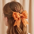 thumbnail image 6 of Thanksgiving Wired Edge Ribbon, 2.5 Inch x 5 Yards, Pumpkin and Maple Leaf Fall Design for Wreath, Bows, and Seasonal Farmhouse Decor, 6 of 6