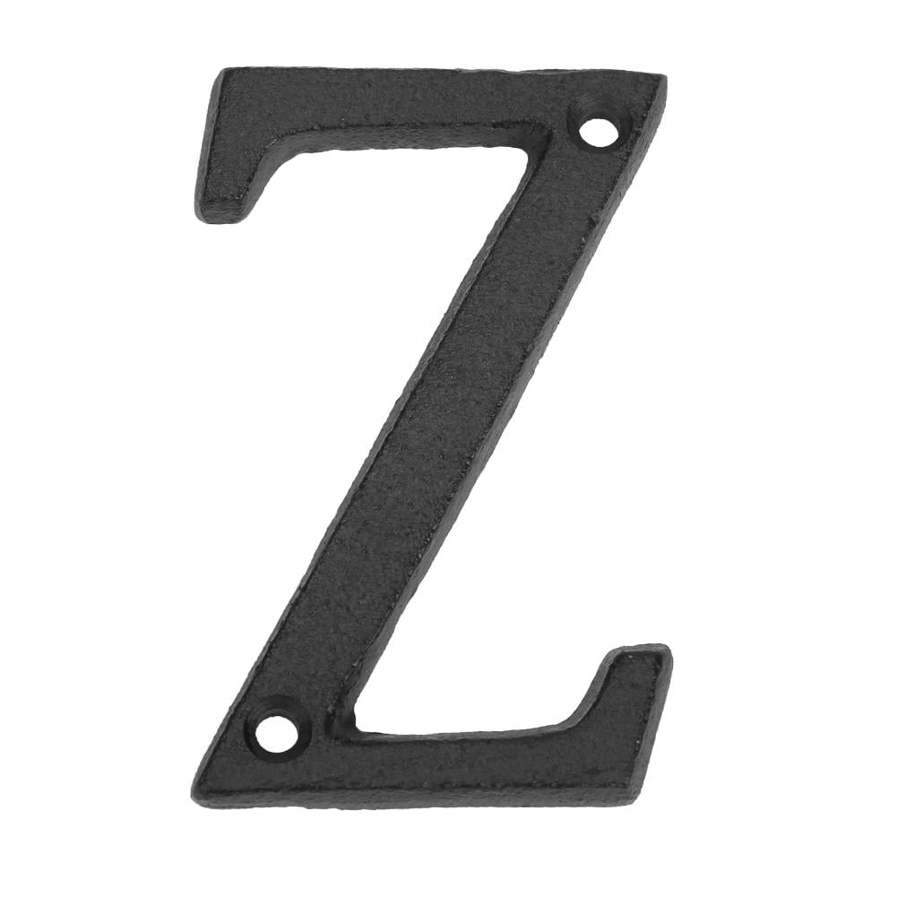 Metal Letters Alphabet Number Cast Iron Sign Doorplate Name DIY Cafe Wall Decor 
