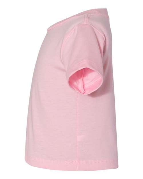 BELLA+CANVAS Toddler Short Sleeve Personalized T-Shirt, Create your own Designs, Pink, 5T, Unisex