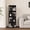 Black, variant on Rotating Bookshelf, 4 Tier Small Bookcase Corner Shelves Display Storage Tower Space-saving Revolving For Small Space, White
