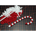 thumbnail image 3 of Red and White tri propeller Beads for Jewelry Making Bracelets, Necklaces 500pc Jolly Store Crafts Supplies for DIY Candy Cane Christmas Holiday Crafts, 3 of 4