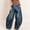 A280 Blue, variant on Women's Baggy Denim Jeans Criss Cross High Waisted Wide Leg Pants Asymmetrical Y2K Streetwear Flattering Relaxed Fit Casual Vintage Trousers with Pockets