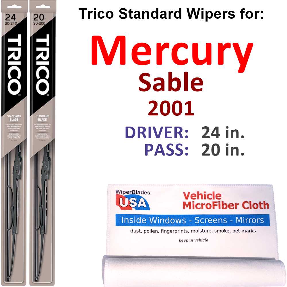 2001 Mercury Sable Wiper Blades (Set of 2)