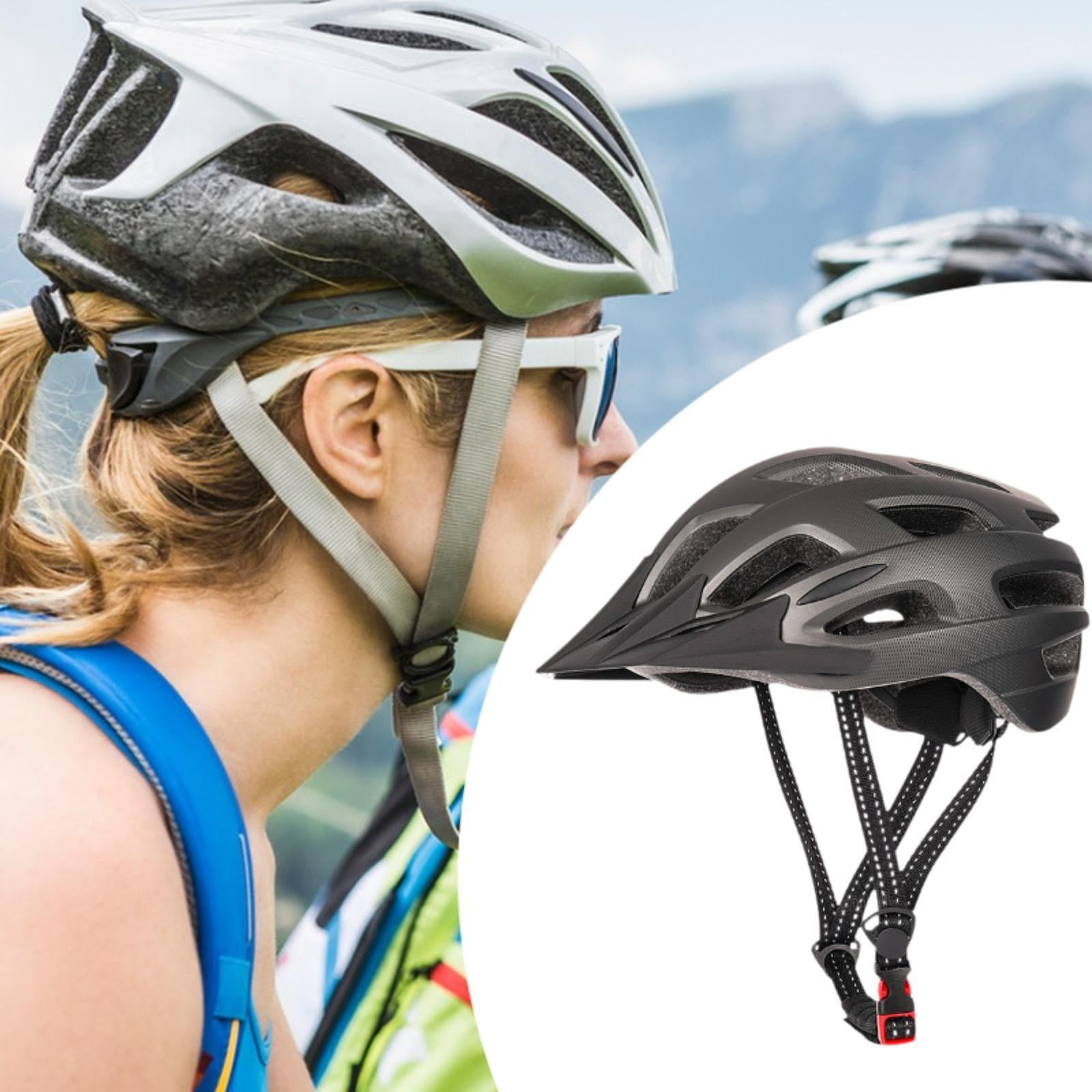 DimyFew Mountain Bike Helmet, Sports Helmet, Shockproof, Ventilation, Adjustable Fit, Cycling Helmet, Bike Helmet for Riding Roller Skates Black Gray