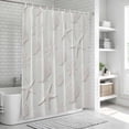 thumbnail image 6 of Ocean Starfish Seashell Bathroom Shower Curtains with 12 Hooks Waterproof Shower Curtain for Stalls and Bathtubs Summer Marine Life Floral White Decorative Bathroom Privacy Curtain 60x72 Inches, 6 of 9