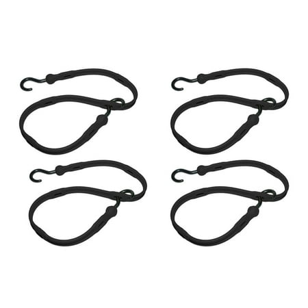 

36 Black Adjust-A-Strap Adjustable Bungee Strap 4 Pack