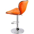thumbnail image 2 of Leopard Shell Back Adjustable Swivel Kitchen Dining Counter Bar Stool,Set of 2,Orange, 2 of 5