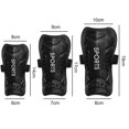 thumbnail image 4 of Protector de pantorrilla anticaída para jugador de fútbol, ​​almohadillas para espinilleras (negro 19cm), 4 of 6