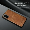 thumbnail image 2 of Allytechgroup Magnetic for Samsung Galaxy S20+ Case, Compatible with MagSafe Support Magnetic Car Phone Mount PU Leather Slim Phone Case for Women Men for Samsung Galaxy S20+, Brown, 2 of 10