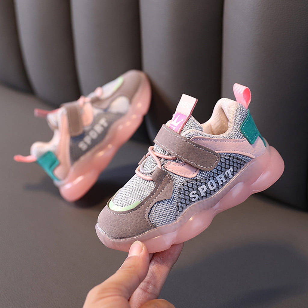 Toddler Infant Kids Shoes Baby Girls Boys Mesh Sport Run Sneakers Shoes UK 