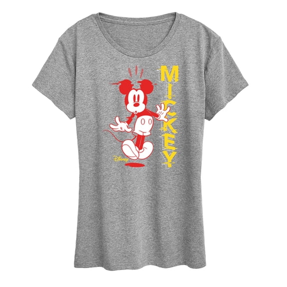 Disney - Mickey & Friends - Mickey Mouse Surprised - Women's Short Sleeve Graphic T-Shirt