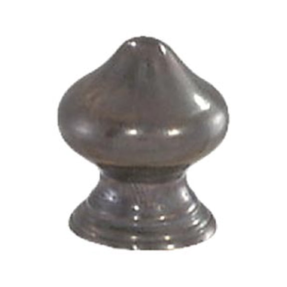 B&P Lamp® Brass Finial With Antique Finish, 1/4-27F