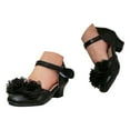 thumbnail image 2 of IUJSOY Girls Dress Shoes Closed Toe Chunky Heels Bowknot Ankle Strap Wedding Party Princess Shoes, 2 of 9