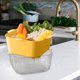 thumbnail image 4 of Cesta de drenaje de doble capa, recipiente para alimentos, cuenco para lavar frutas y verduras, cocina Amarillo, 4 of 6