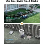ANTHBOT M5 Wire-Free Robotic Lawn Mower with Blades 1/8 Acre, RTK Dual Vision 4G App Control, 45% Slope