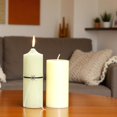thumbnail image 3 of Hosley 8.5 inches High Pillar Candle Our Day w/Black & White Ribbon, 3 of 6