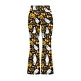 thumbnail image 5 of DISNIMO Halloween Ghost Flare Leggings for Kids 7-8 Girls Leggings Cross Flare Pants with Pockets for Kids Bell Bottoms Pants Girls Yoga Pants Bell Bottoms for Kids High Waisted Leggings, 5 of 7