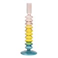 thumbnail image 1 of Portavelas de cristal, candelabros Retro, candelabros cónicos, candelabros altos, soporte de vela de Pilar para decoración del hogar de fiesta estilo D, 1 of 10