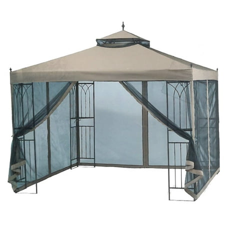 Garden Winds Replacement Canopy for Easy Setup 10' X 10' Gazebo, RipLock (Best Gazebo For High Winds)