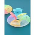 thumbnail image 5 of 1pc Multi-grid Plastic Medicine Storage Box, 5 of 5
