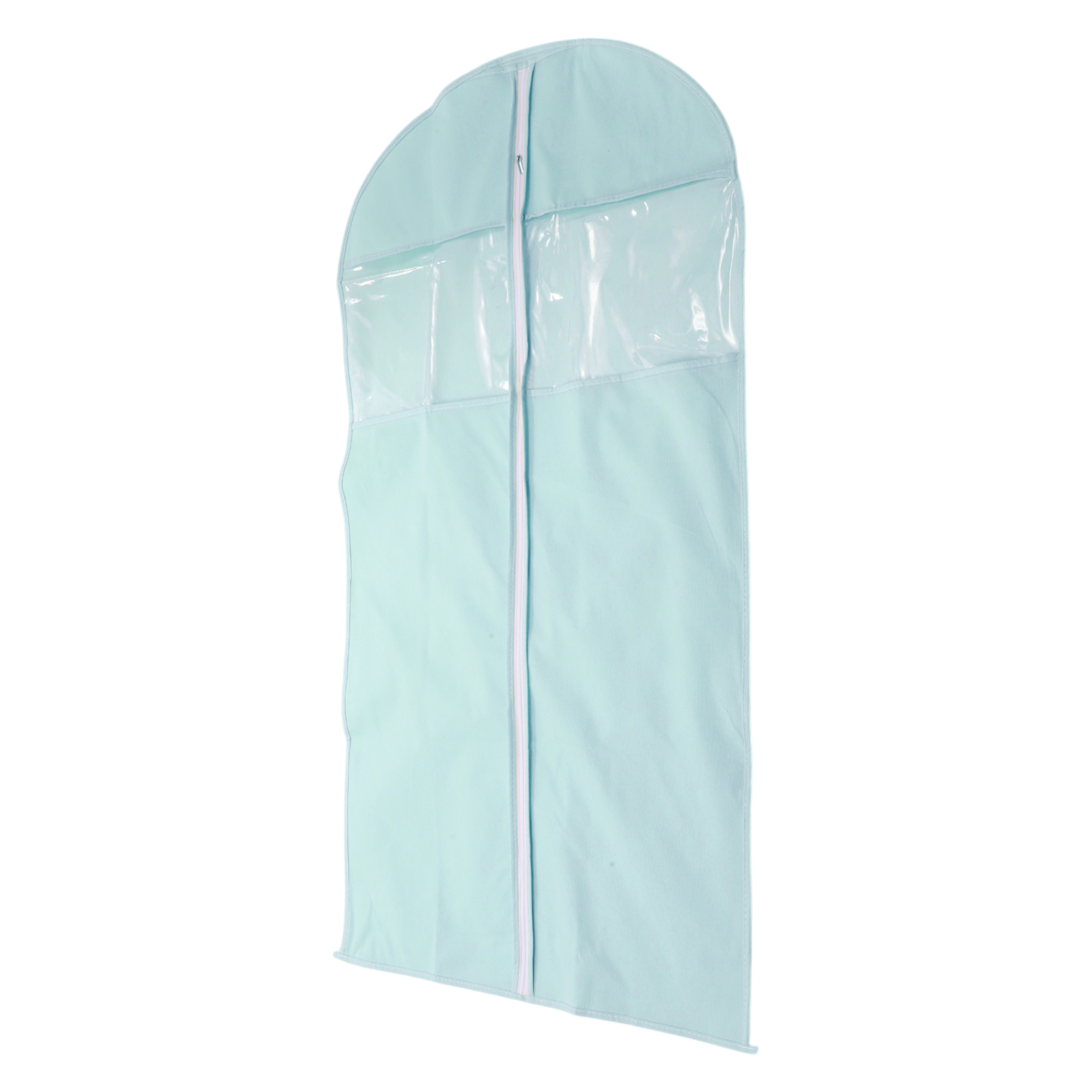 Unique Bargains 3 Pcs Dustproof Double Window Garment Bag Blue 43.31"x23.62"