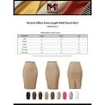 thumbnail image 2 of MixMatchy Women's Stretch Office Knee Length Midi Pencil Skirt, 2 of 4