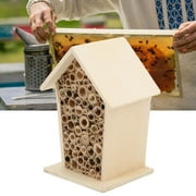 YLSHRF Wooden Bee House Safe Durable Environmental Friendly Wooden House For Garden, Shelter,Wooden House