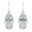 Abalone, variant on Jewish Hamsa Hand Abalone Shell Protection .925 Silver Earrings