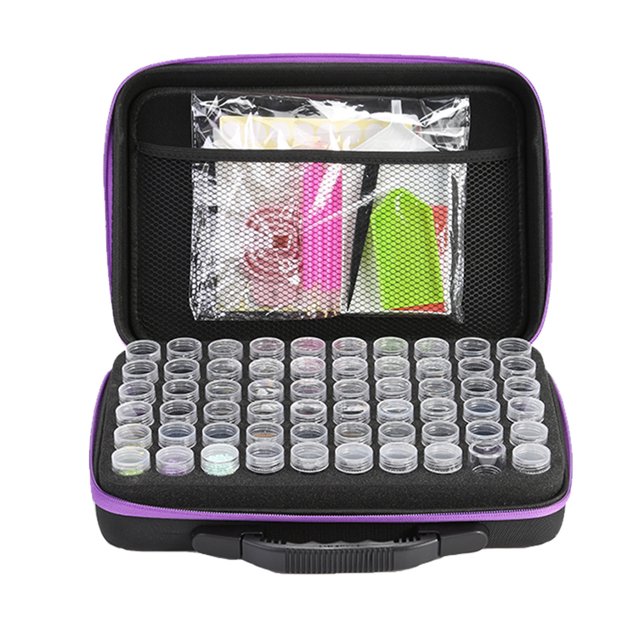Cuadros Decorativos Kit de contenedor de almacenamiento 120 botellas 5D accesorios de pintura de diamantes con bolígrafos arcilla JShteea Nuevos Originales