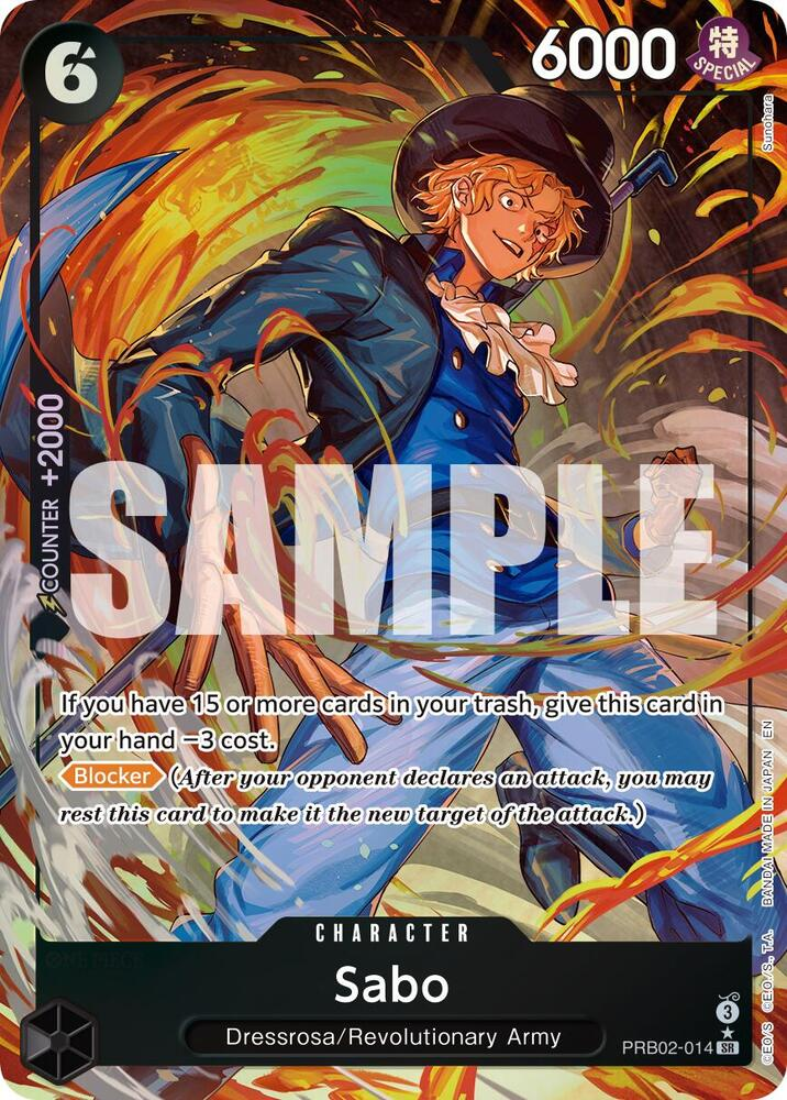 ONE PIECE Trading Card Premium Booster Sabo-PRB02-014 Alternate Art Near Mint 1 Count