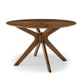 thumbnail image 1 of Modway Crossroads Table à Manger Ronde en Bois de 47 Pouces, Noyer, 1 of 7