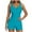 Light Blue, variant on GERsome Tankini Swimsuits for Women Tummy Control Two Piece Bathing Suits V-Neck Swim Tops with Boyshorts S-2XL