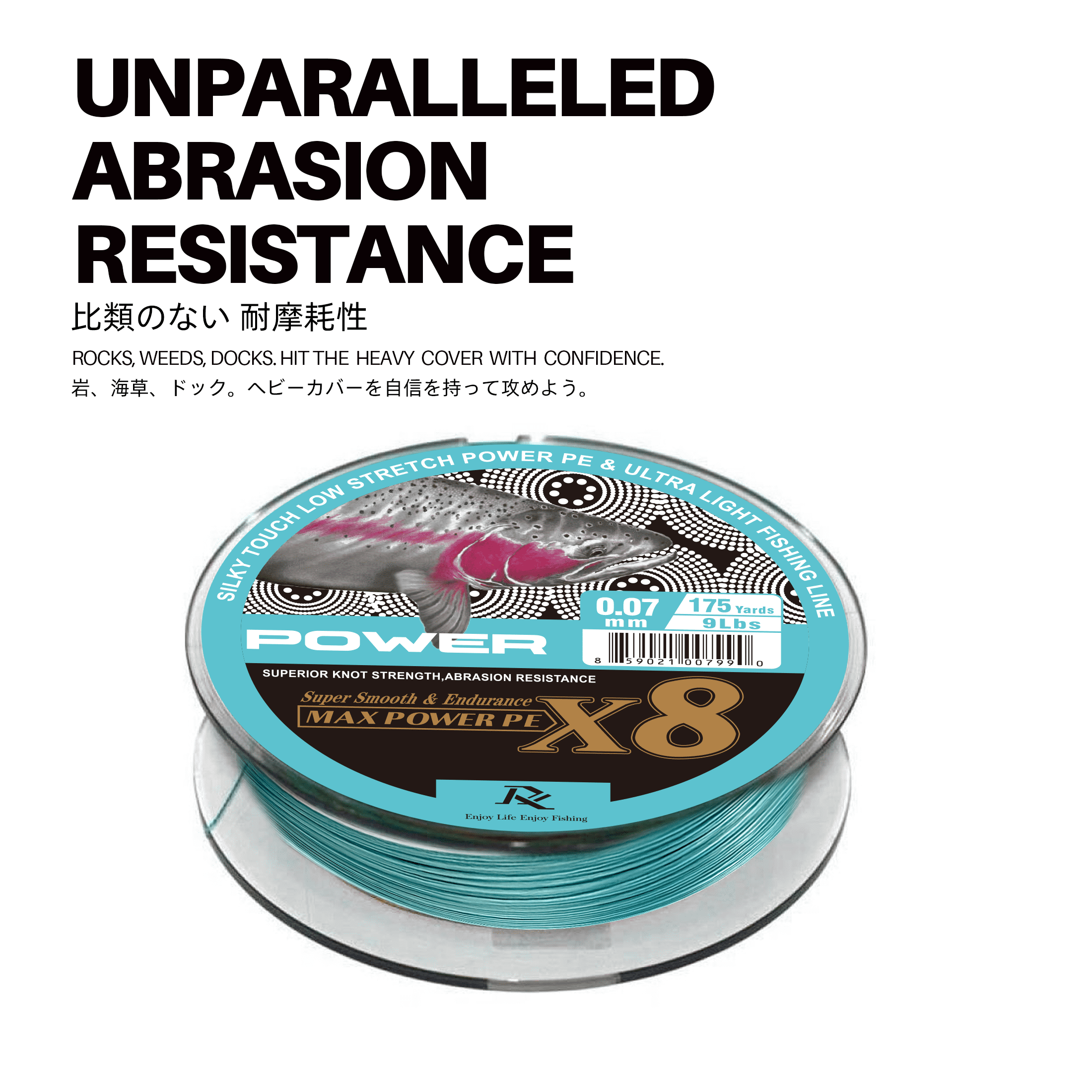 Ray Fishing Silk X8 Braided Fishing LINE - Power Series - Exceptional Power Smoothness Deign for Ultra Light Freshwater Fishing, 175Yds Each Spool