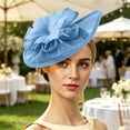 thumbnail image 6 of SAWOBUUN Women Elegant Fascinator Hat Vintage Floral Mesh Headpiece, 6 of 6