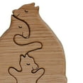 thumbnail image 6 of Cheers.US Wooden Puzzle Figurine, Cute Animal Family Day Gift Beautiful Animal Figurine Bear Decor, Wooden Desktop Ornament Mother and Child Crafts Wood Elephant Statue for Mother's Day, 6 of 7
