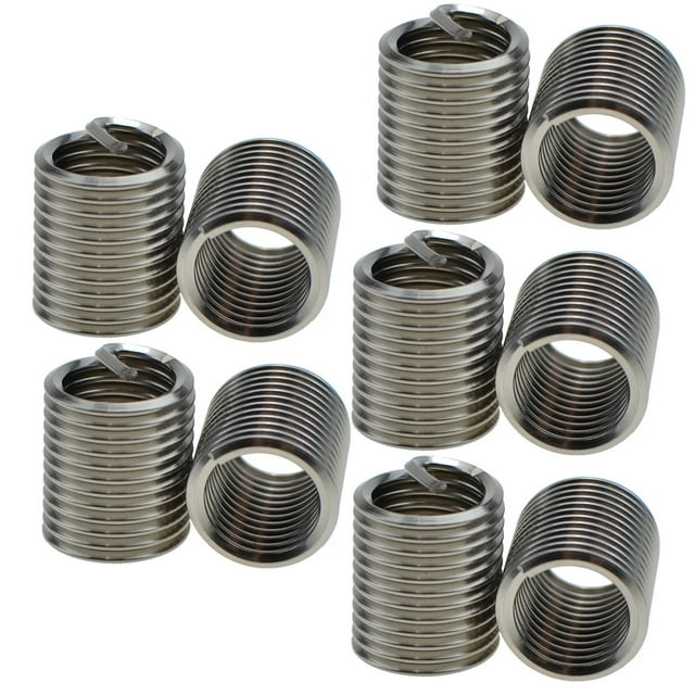 XunLiu 304 Stainless Steel Wire Thread Insert Stripped Thread Rethread Repair (10, M14-2.0X2.0D)