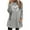Gray, variant on Sherpa Hoodie Dress for Women Cute Fuzzy Long Sleeve Sweatshirt Dress Casual Fall Mini Sweater Dress with Pockets Gray XL