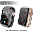 thumbnail image 2 of 2 Pieces of Protective Case Suitable for Apple Watch Series 6 / SE/Series 5 / Series 4 Screen Protector 40mm Ultra-thin Protective Cover, 2 of 5