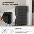 thumbnail image 6 of Pellebant Black 7 Drawers Vertical Dresser Storage Tower Chest, 6 of 8